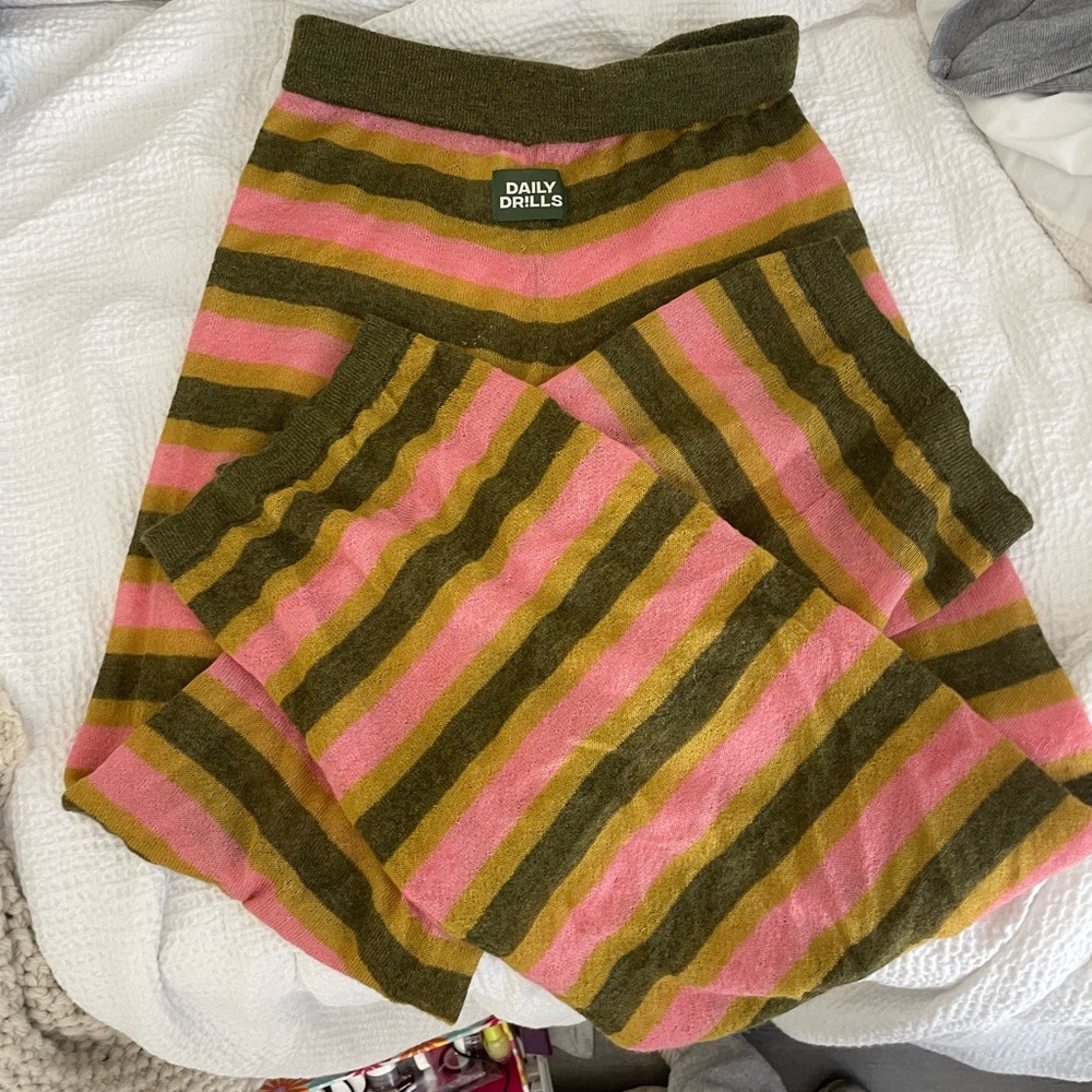 Daily drills striped pants